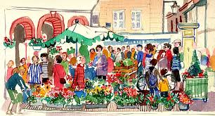 480 x 360 jpeg 31kb. Village Market Drawing Scene Novocom Top