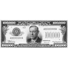 Maybe you would like to learn more about one of these? Currency 100 000 Dollar Bill Nthe Front Of A U S One Hundred Thousand Dollar Note Poster Print By 24 X 36 Walmart Com Walmart Com