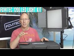 Best Video Lights Fovitec Studiopro 1200 Led Panels Light Kit Review Youtube