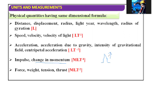 Check answer and solution for above question from physi Physical Quantities Having Same Dimensional Formula Youtube
