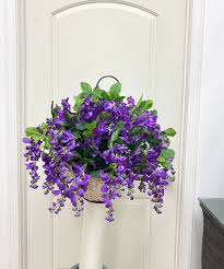 Check spelling or type a new query. House Of Silk Flowers Artificial Wisteria Hanging Basket Reviews Wayfair Ca