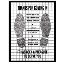 Thank you paper floor mats. Thanks For Coming In Poly Back Floor Mats My Dealer Supply