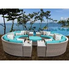 Outer Banks 4 Piece Sunbrella Sofa Set With Cushions Outdoor Furniture Sets Outdoor Conversation Sets Conversation Set Patio