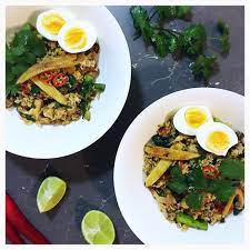 Add prawns and cook for 1 minute until chicken is mostly cooked. Healthy Nasi Goreng With Brown Rice Gluten Free Glutagen