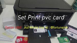این پرینتر از فناوری بطری. Epson L850 Pvc Card Youtube