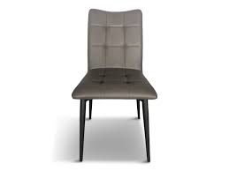 The casper chair by lumisource brings comfortablethe casper chair by lumisource brings comfortable seating in a stylish and slim design. Dining Chairs Grey Faux Leather Box Of 2 Chelsea Home And Leisure Ltd