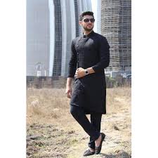 Here we are going to share the latest designer kurta kurta pyjama gives an elegant look to personality and it will an impression to others also. Full Sleeve Black Kurta Pajama Rs 1800 Piece Kinny Garments Private Limited Id 2287546691