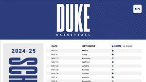 Duke Basketball Schedule Printable