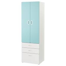 Stuva Fritids Armoire Blanc Bleu Clair