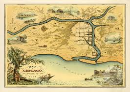 Use your mouse wheel or equivalent to change the level of. Vintage Map Of Chicago Illinois 1933 Art Print By Ted S Vintage Art
