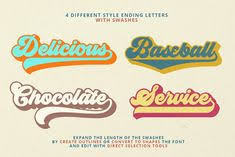 Groovy Retro Font Retro Font Groovy Font Retro Typography