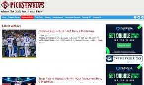 Most of you already know me from some of the free sites that you can post your picks at and a few of you have been emailing me. Picksandparlays Predictions Review Picks Website Features More