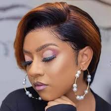 PORSMEER Short Pixie Cut Hair Wigs for Women Glueless Lace Front Wigs  Ladies Short Bob Wigs with Side Bangs 6 Inch (Black mixed Ginger Blond) :  Amazon.co.uk: Beauty