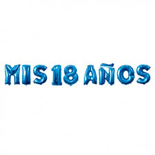 La canción cuenta la historia en la que una joven de 17 años fue enamorada por un hombre mayor: Cartel De Globos Letras Metalica Mis 18 Anos Globos Yuli
