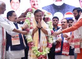 Heartiest congratulations to Shri Himanta Biswa Sarma Ji on taking oath  once again as the Chief Minister of Assam and securing a remarkable  hat-trick for NDA. I also extend my warm congratulations