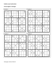 Dieses knobelspiel mit den zahlen ist so leicht wie erfolgreich, weil es die hirnzellen anstrengt und du kannst deine sudoku lösung jederzeit überprüfen. Sudoku Zum Ausdrucken Leicht Mittel Schwer Muster Vorlage Ch