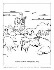 Bethlehem means house of bread in hebrew. David Was A Shepherd Boy Coloring Page