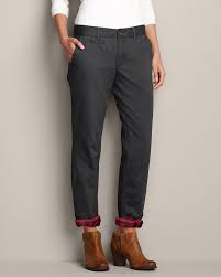 Boyfriend Flannel Lined Legend Wash Pants Eddie Bauer Flannel Lined Jeans Pants Casual Wardrobe