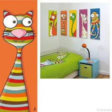 Tableau animaux pour chambre bébé. Tableau Tete De Chat Serie Golo Art For Kids Painting Projects Canvas Wall Art