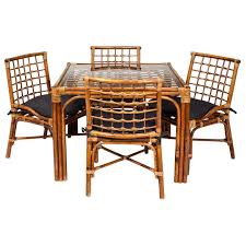 Bamboo Game Table 4chairs Set 1stdibs Com Table Games Table Outdoor Furniture