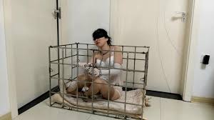 BoundHub - Chinese girl in metal bondage