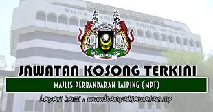 Jawatan Kosong Di Majlis Perbandaran Taiping Mpt 14 November 2018 Taiping 14 November November