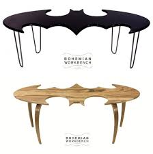 Batman Coffee Table Don T Be A Joker Use A Coaster These Beautiful Batman Coffee Tables Were Made By Artist Charles L Coaster Furniture Batman Love Furniture