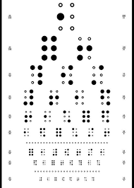 snellen chart braille greeting card for sale by martin