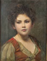 Stephen Arnold Douglas Volk (American, 1856-1935) "The Little Gypsy"