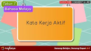 Isi tempat kosong dengan huruf yang betul. Tahun 1 Bahasa Melayu Tatabahasa Kata Kerja Aktif Youtube