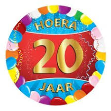 Feestartikelen Verjaardag 20 Jaar Feestartikelen 20ste Verjaardag Verjaardag