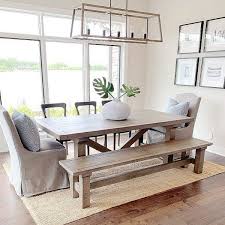 We often think of placing them in the living room, dining room, and bedroom. Chunky Wool Jute Rug Gray Ivory Rug Under Dining Table Dining Room Design Farmhouse Dining Room