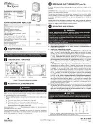 Hello, i'm trying to replace my old dico manual thermostat with a new programmable honeywell rth230b. White Rodgers 1e56n 444 Installation Instructions Manual Pdf Download Manualslib