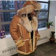 Tan Sheepskin For Men Hiphopcloset Com Mens Fashion Coat Mens Fur Coat Winter Fashion Coats