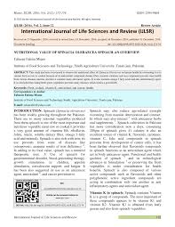 Check nda result date, how to download scorecard, merit list, ssb interview details and more here. Pdf Nutritional Value Of Spinacia Oleraecea Spinach An Overview