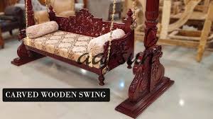 Wooden swing thanks to the hanging chains, it will carry you easily for a long time. 239 Home Wooden Swing Jhoola Diy Assembly Video Home Decor Aarsun Crafted In India Youtube