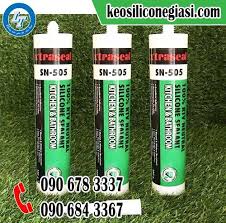 ĐẠI LÝ KEO SILICONE CHỐNG NẤM MỐC, CHỐNG THẤM SN-505 THÙNG 24 CHAI