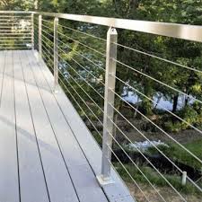 Our cables are manufactured from marine grade stainless steel granting. China Outdoor Deck Balustrade Stainless Steel Cable Railing Systems China Staircase Railing Terrace Railing Designs
