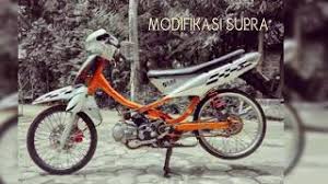 Tips modifikasi supra 125 minimalis buat touring. Foto Modifikasi Motor Supra X Lama Arena Modifikasi