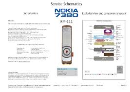 NOKIA 7380 RM-111 V1.1 V1.0 SCH Service ...