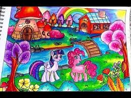 Cara Menggambar Dan Mewarnai My Little Pony Dengan Gradasi Warna Oil Pastel Crayon Youtube Cara Menggambar My Little Pony Seni Menggambar