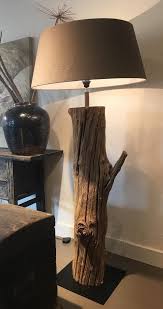 boomstam lamp verlichting collectie looiershuis floorlamps driftwood lamp diy candle decor wood floor lamp