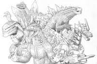 Bobeggleton #ghidorahthethreeheadedmonster #cartoons #cartooncharacters #kaiju #toku #tokusatsu #giantmonsters #キングギドラ #randomhouse #kingugidora #yamatanoorochi #ishirohonda #coloring #digitalcoloring #invasionofastromonster. Coloring Pages Godzilla Morning Kids