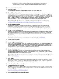 Give your organization a name Checklist Nonprofit Nonprofit Organization 501 C Organization