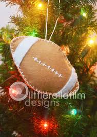 Team jersey with custom name and number ceramic ornament. Football Felt Ornament Football Gift Sports Gift Gift For Etsy Felt Ornaments Felt Christmas Ornaments Felt Flowers