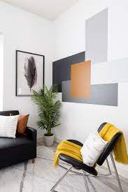 Update A Simple Wall With Pops Of Color Living Room Wall Color Wall Painting Living Room Room Wall Colors