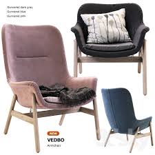 3d Models Arm Chair Vedbo Ikea Ikea Vedboo With Images Ikea Ikea Chair Armchair