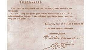 Penulisan tahun seperti itu merupakan kependekan dari angka tahoen 2605 , karena merujuk pada tahun yang digunakan pada zaman pemerintahan pendudukan militer jepang. Proklamasi Kemerdekaan Indonesia Latar Belakang Isi Teks Perbedaan