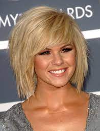 Yes Shorter Choppier Bangier Hmmm I Love It Can I Pull This Off Not The Color Just The Sty Medium Length Hair Styles Thick Hair Styles Hair Styles
