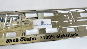 Chrome Optik Kennzeichenhalter Mit Individuellem Wunschdruck Ohne Qualm 100 Elektrisch Die Kennzei Nummernschildhalter Kennzeichenhalter Kfz Kennzeichen
